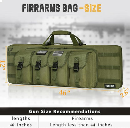 TORIBIO Double Rifle Case Soft Bag 32" 34" 36" 42" 46" 48'' 51“ 55” Gun Case - Image 2