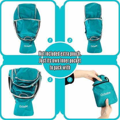 Ultra Lightweight Foldable Backpack, Water Resistant Small Packable Hiking - Image 6