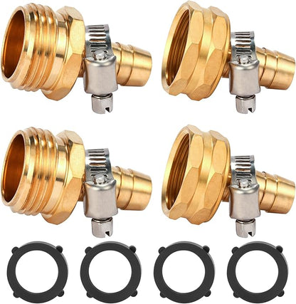 Brass Garden Hose Connector Repair Mender Kit by Sanpaint