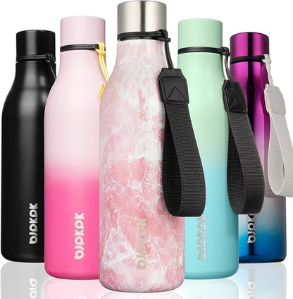 BJPKPK Insulated Water Bottles, 18 oz Stainless Steel Metal Water Bottle by BJPKPK