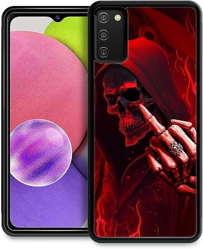 for Samsung Galaxy S20 FE Case, Gestures Funny Skull Pattern Graphic Design by FKBRCL4U