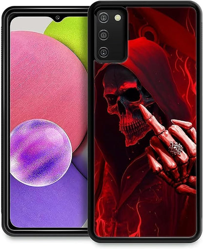 for Samsung Galaxy S20 FE Case, Gestures Funny Skull Pattern Graphic Design by FKBRCL4U