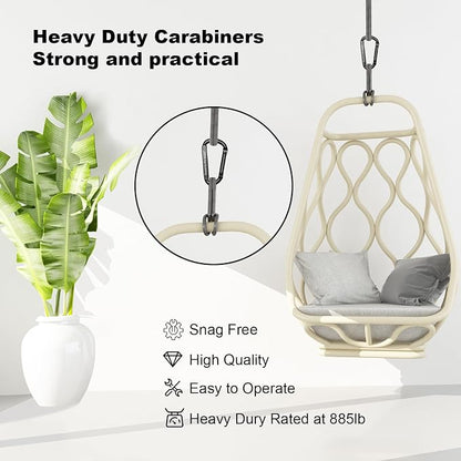 Carabiner Clip, Camping Accessories, Outdoors and Gym etc, D Shaped Spring Hook - Image 3