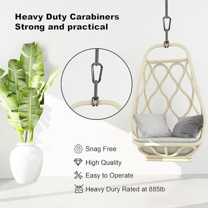 Carabiner Clip, Camping Accessories, Outdoors and Gym etc, D Shaped Spring Hook - Image 4
