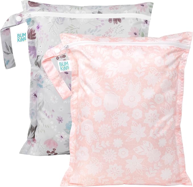 Bumkins - Waterproof Wet Bag - For Baby, Swim Suit, Cloth Diapers, Pump Parts by Bumkins