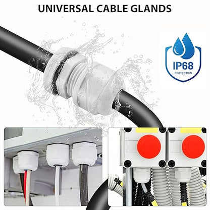 Outdoor Junction Box, Nineleaf White IP66 Weatherproof Electrical Project Boxes - Image 8
