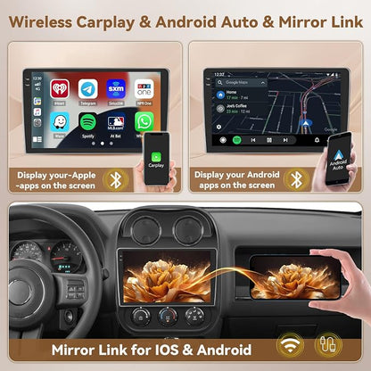 Hikity Android 15 Car Stereo for Jeep Compass Patriot 2010-2016 - Image 3