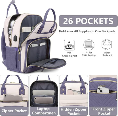 Laptop Backpack for Women Work Bag - Image 2