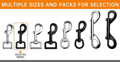 Garwor Heavy Duty Swivel Snap Hooks Black Electrophoresis Coating 3/4" 4 Pcs - Image 5