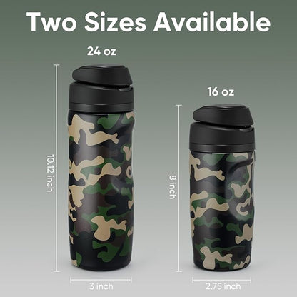 Fijinhom 16 oz Insulated Water Bottle, Stainless Steel Sports Water Bottle - Image 5