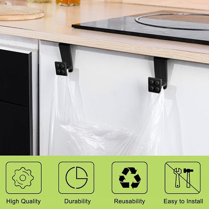 6Pcs Over Cabinet Door Hooks Plastic Over The Door Single Hook Space-Saving - Image 3