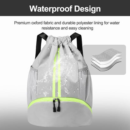 Hoedia Sports Drawstring Backpack - Image 4
