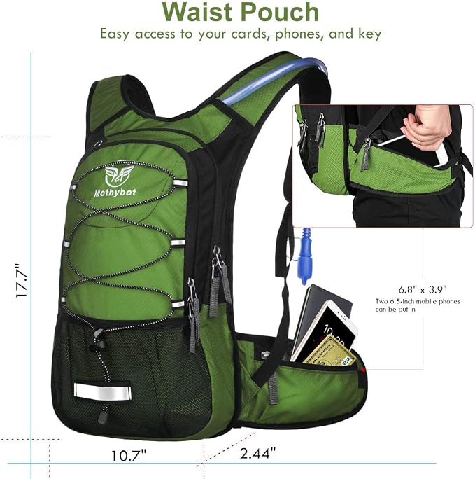 Mothybot Hydration Pack, Insulated Hydration Backpack - Image 3