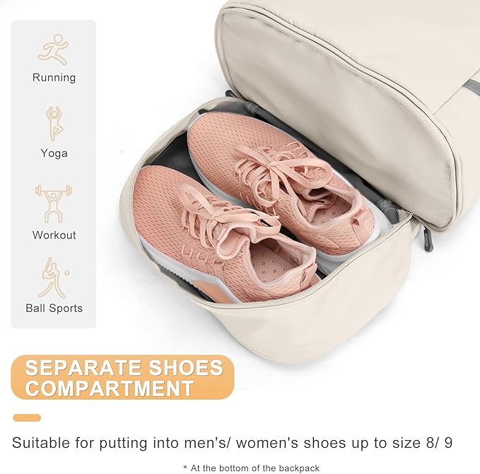 coofay Gym Backpack For Women Waterproof Backpack - Image 5