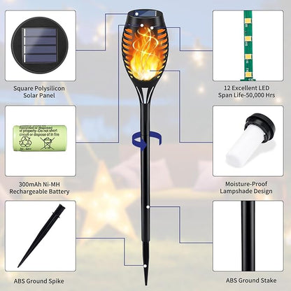 KYEKIO Solar Lights for Outside, Garden Light Outdoor Waterproof, Solares - Image 5