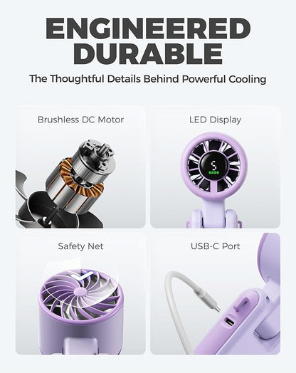Diveblues Portable Handheld Turbo Fan, 5 Gear Wind, Battery Operated, 3 IN 1 - Image 8
