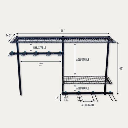 StoreYourBoard G-Bike Pro Garage Storage System, Adjustable 5 Bike Rack - Image 8