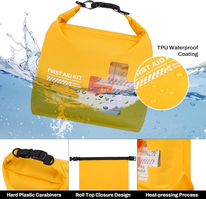 RHINO RESCUE Waterproof Boat First Aid Kit, Lightweight Boat Accessories Dry Bag - Image 7
