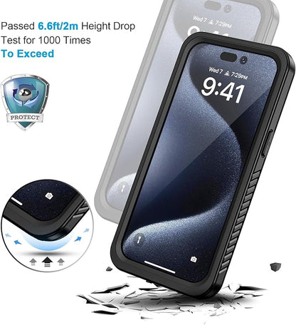 Lanhiem for iPhone 15 Pro Case, IP68 Waterproof Dustproof Shockproof Case - Image 5