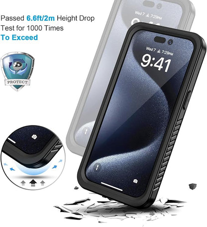 Lanhiem Magnetic for iPhone 15 Pro Case, Waterproof Dustproof Cover, Full Body - Image 5