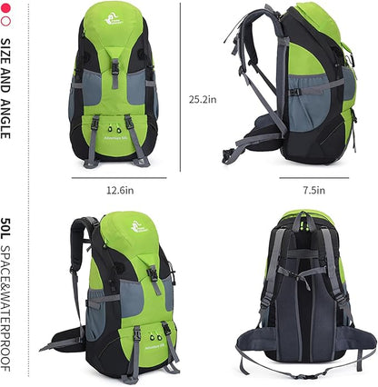 Bseash 50L Hiking Backpack, Water Resistant Lightweight Outdoor Sport Daypack - Image 2
