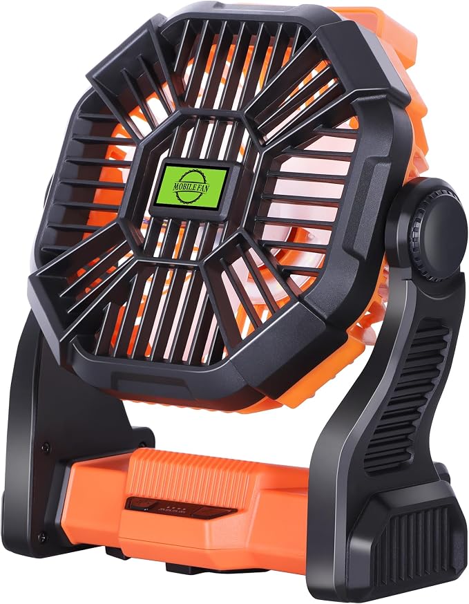 Portable Fan Rechargeable Battery Powered Fan, 270°Pivot Cordless Battery - Image 8