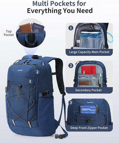ECOHUB Hiking Backpack 30L Travel Backpack Lightweight Casual Daypack Water - Image 3