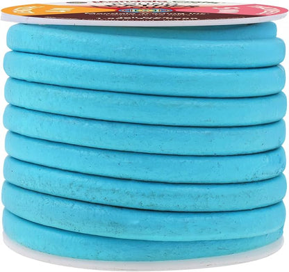 Mandala Crafts Round Genuine Turquoise Leather Cord - Image 2