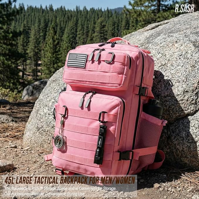 45L Tactical Backpack for Men Women, Military Assault Pack - Image 8