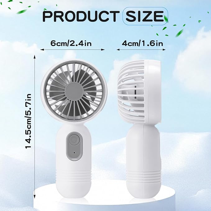 Rossesay 72 Pcs Mini Portable Fan Bulk Cute Handheld Lightweight Small Little - Image 2