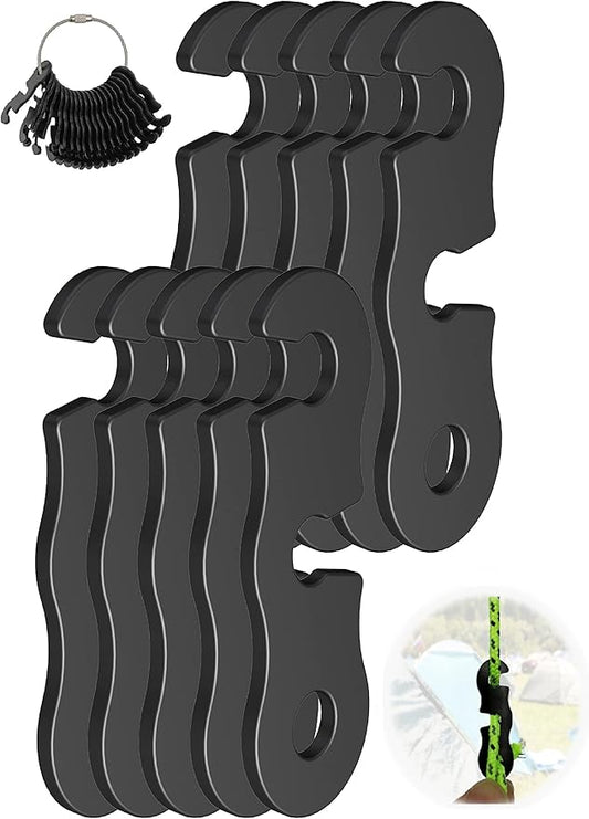 Rope Tensioner Aluminum Alloy Camping Tent Guyline Cord Adjuster Camping of Gear by NACETURE