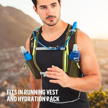 UTOBEST Soft Flask, 2 Pack Soft Flask Running Bottles 500ml, TPU Foldable - Image 7