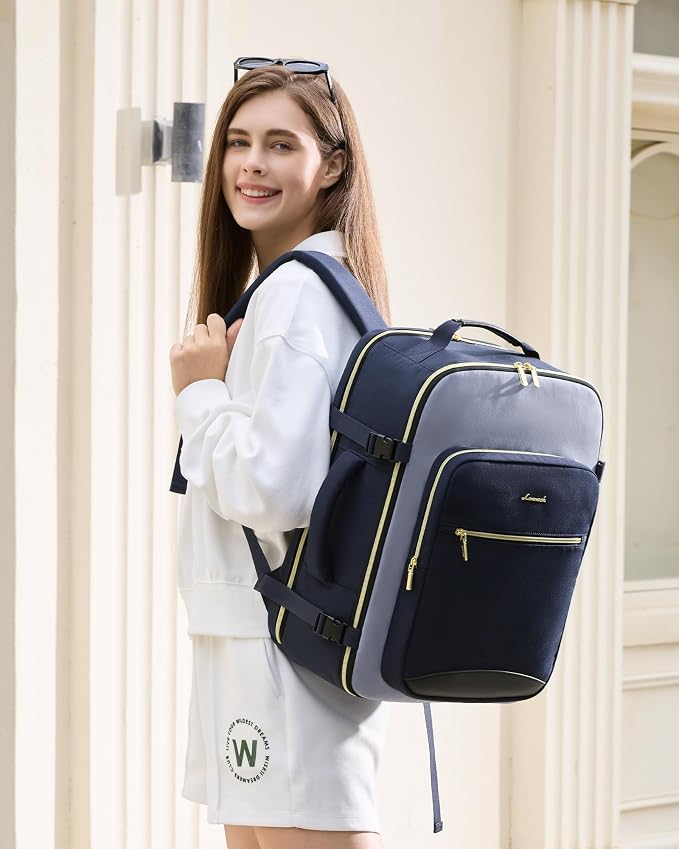 LOVEVOOK 40L Travel Backpack for Women & Men, Airline Approved Carry On Luggage - Image 2