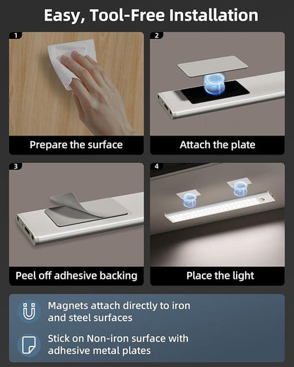 Under Cabinet Lights, Motion Sensor Light Indoor, Wireless Closet Lights - Image 7