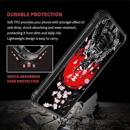 for Samsung Galaxy S22 Plus Case, Sakura Japanese Samurai Pattern Graphic - Image 6