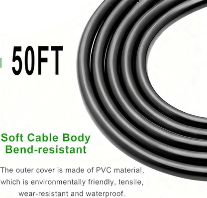 Extension Cord 50 Ft-2 Prong Outdoor Extension Cord, 16AWG 13A 1625W Waterproof - Image 3