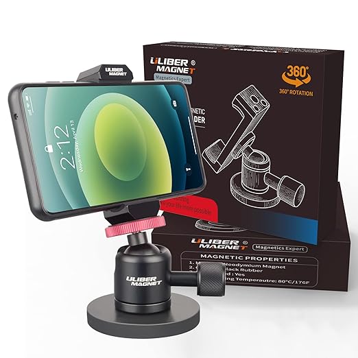 ULIBERMAGNET Magnetic Phone Mount Holder, Heavy Duty Magnetic Cell Phone Holder by ULIBERMAGNET