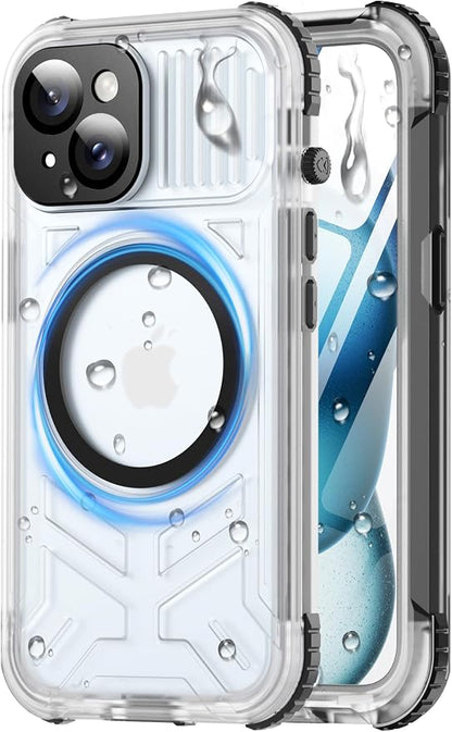 for iPhone 15 Waterproof Case by Haireca