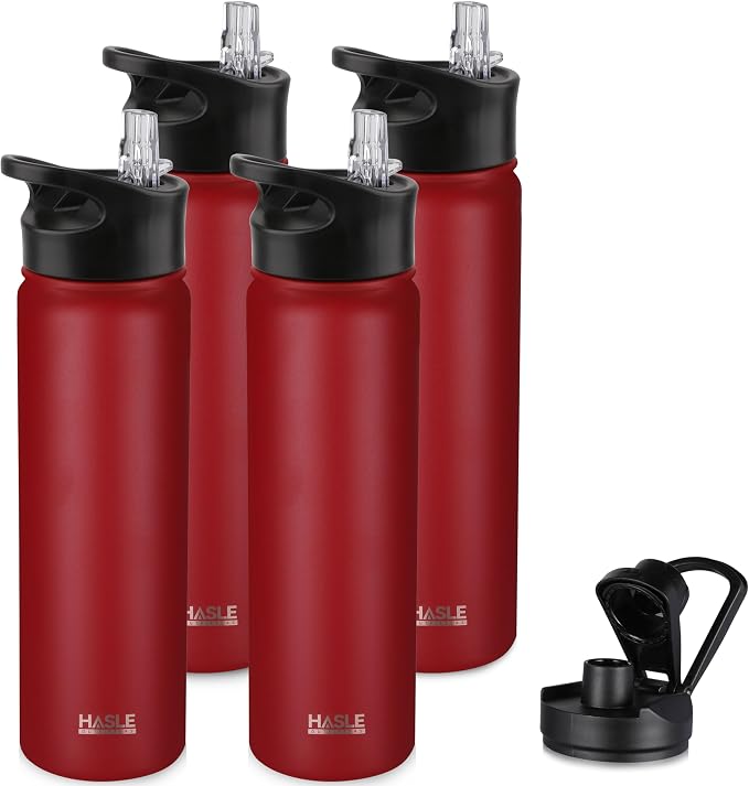 HASLE OUTFITTERS Insulated Water Bottle 22 oz Double Wall Stainless Steel Water by HASLEOUTFITTERS