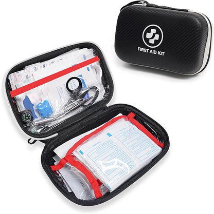 315 Piece Emergency Kit – Waterproof Hard Shell EVA First Aid Kit by watpyhd