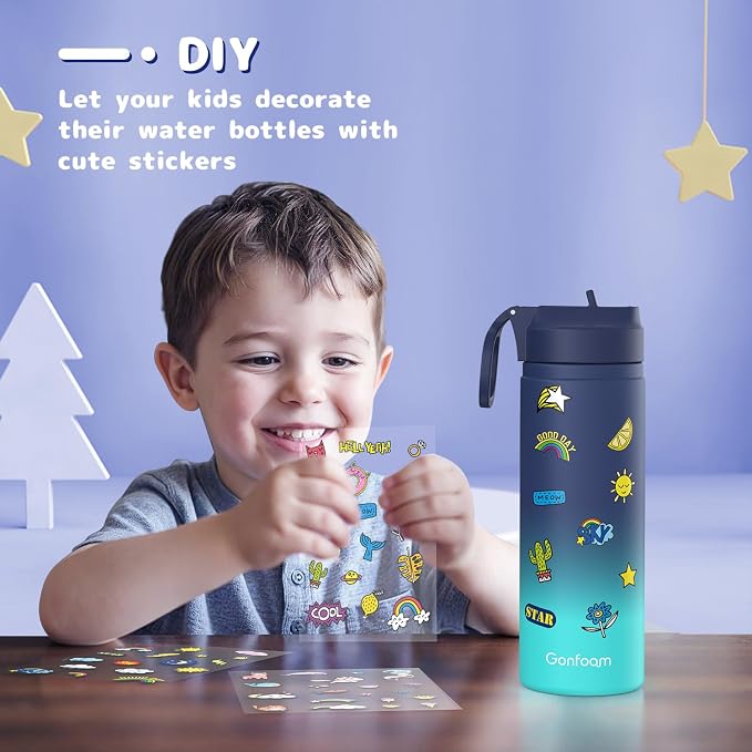 Kids Water Bottle, Stainless Steel Vacuum Insulated cup, Kids Water Bottle - Image 3