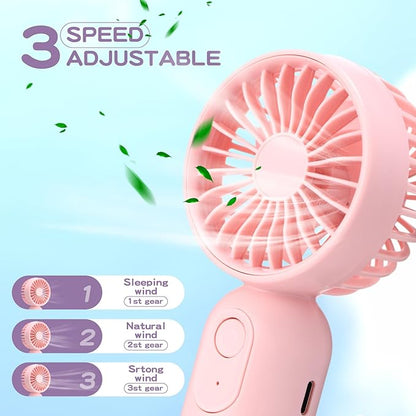 Rossesay 6 Pcs Mini Portable Fan Bulk Cute Handheld Lightweight Small Little - Image 3
