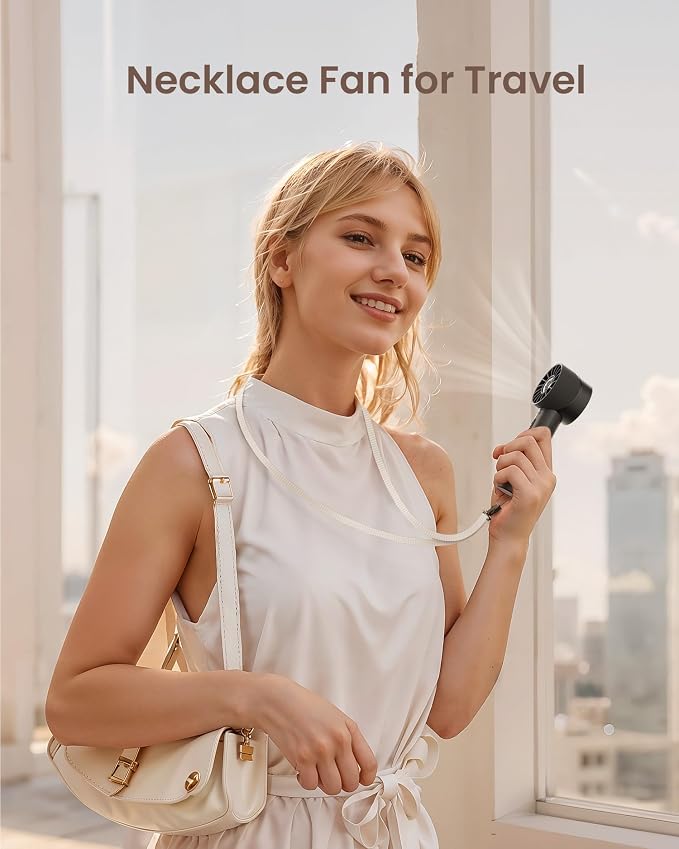 Portable Mini Handheld Turbo Fan, 4 Speed High Velocity Personal Cooling Device - Image 6