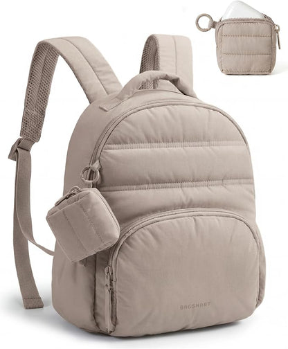 BAGSMART Small Backpacks for Women, Lightweight Puffer Mini Backpack Purse by BAGSMART