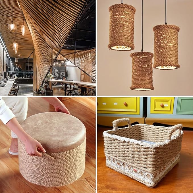 Vivifying 6mm Jute Rope, 50 Feet Strong Natural Jute Twine - Image 7
