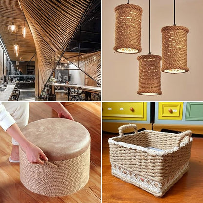 Vivifying 6mm Jute Rope, 50 Feet Strong Natural Jute Twine - Image 7