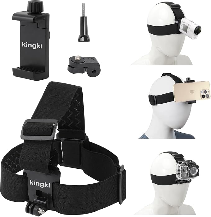 Head-Mounted Mobile Phone Holder, First-Person View Video Outdoor Live Shooting - Image 2