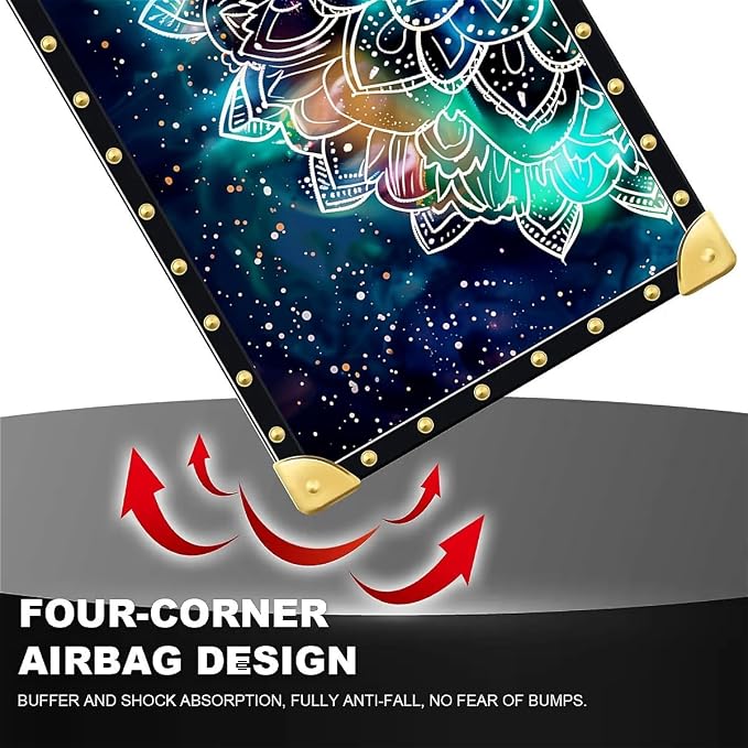 Compatible with iPhone Xs Max Case, Starry Sky Colourful Mandala Luxury Golden - Image 6
