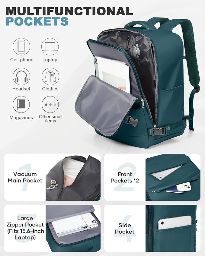 coofay Large Vacuum Backpack Travel - Image 6