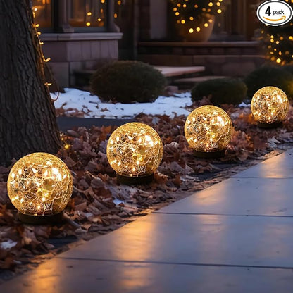 MLKNK Solar Globe Lights Outdoor Waterproof-Solar Balls-Solar Garden Lights-Orbs by MLKNK